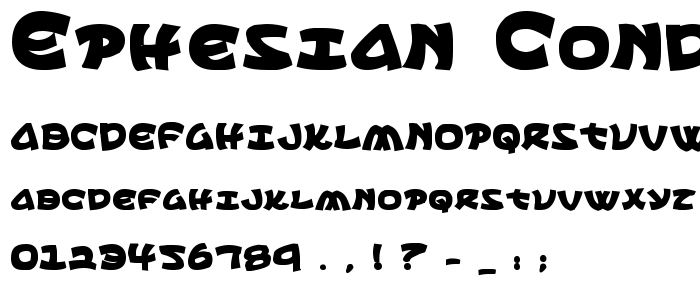Ephesian CondBold font